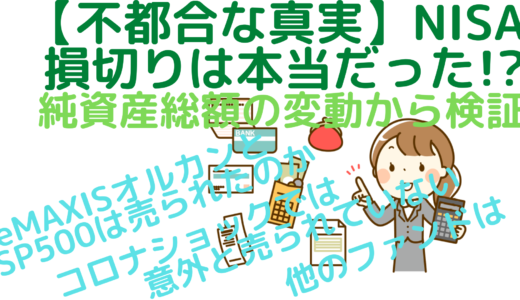 【不都合な真実】NISA損切りは本当だった！？～純資産総額の変動から検証～